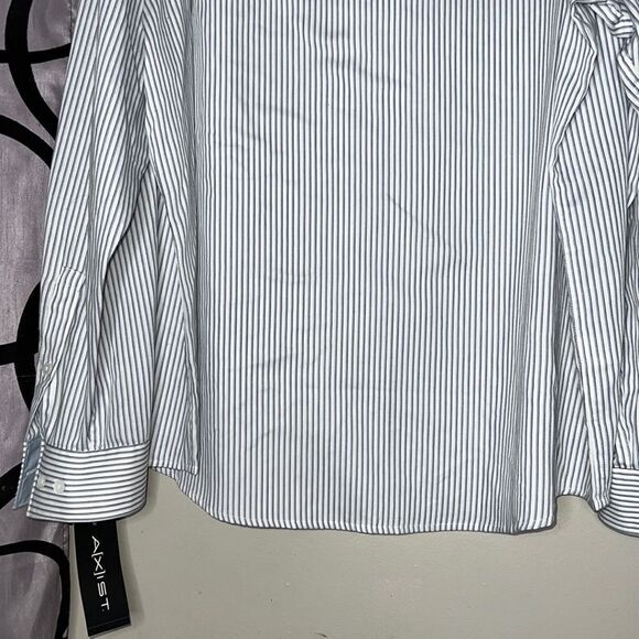 Axist blue stripe, long sleeve button down shirt, new with tags - Picture 7 of 8